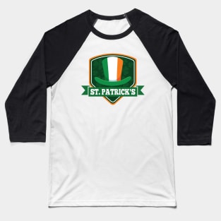St Patrick's Day Top Hat Baseball T-Shirt